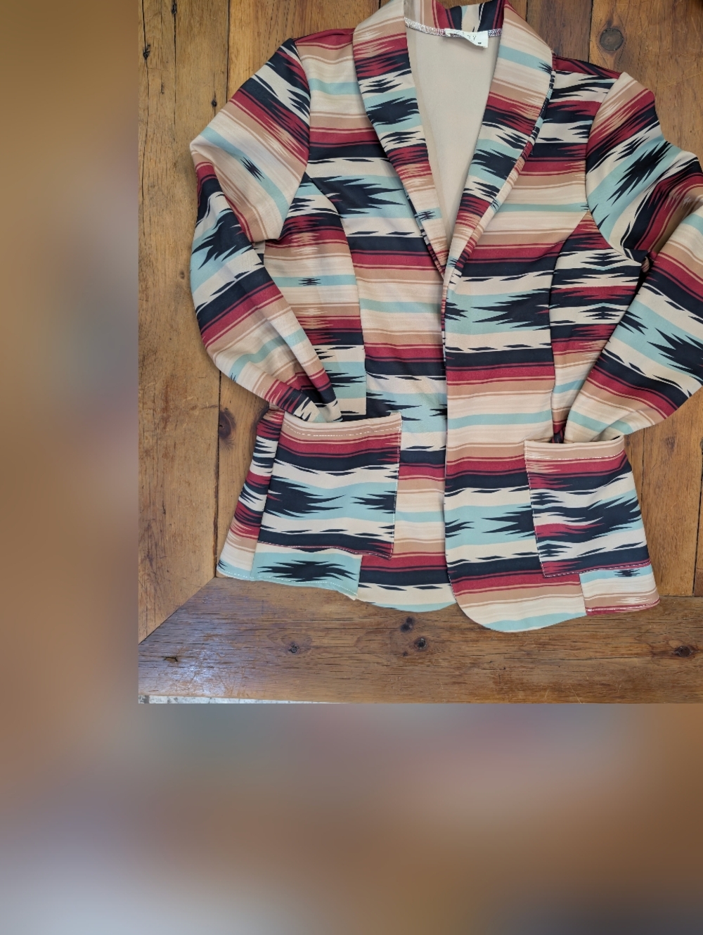 Southwestern Pattern Blazer Size Medium